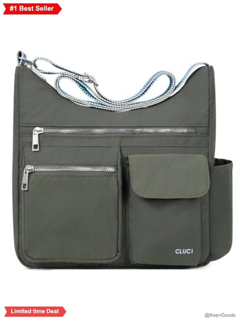 Anti Theft Waterproof Nylon Crossbody Bag for Women Travel
